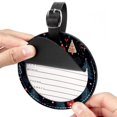 thumbnail image 2 of Christmas tree Set of 2pcs PU Leather Round Suitcase Tags with Privacy Cover and Name ID Tag - Ideal for Travel Luggage, Handbags, Backpacks, School Bags, 2 of 6