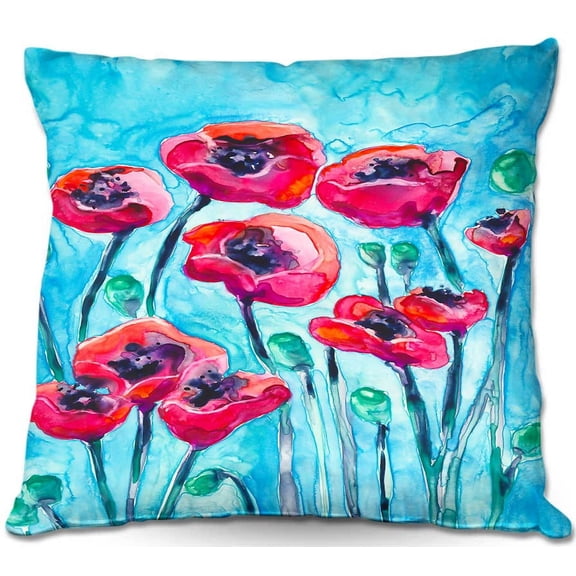 DiaNoche Designs Throw Pillows from Artist Brazen Design Studio - Poppy Sky
