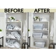 thumbnail image 4 of Rubbermaid Cleverstore 71 Qt Clear Storage Bins, 4 Pack, with Tray Inserts, 4 of 7