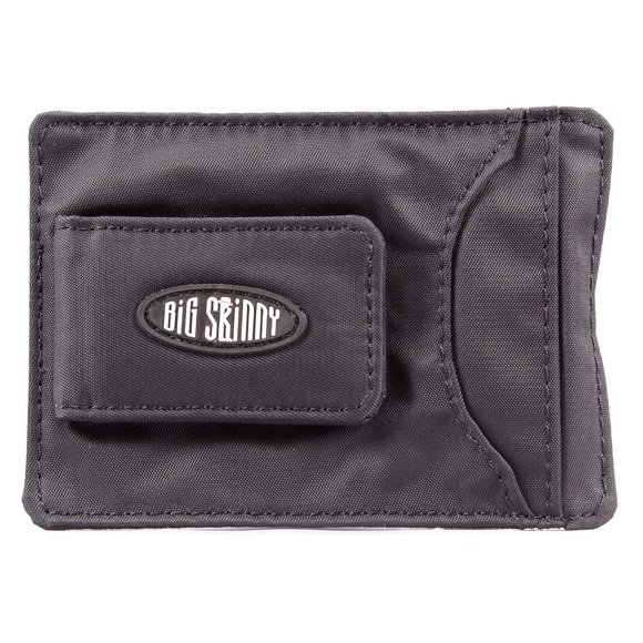 Big Skinny Pince à Billets Magnétique pour Hommes, Portefeuille Mince, Contient jusqu'à 12 Cartes, Noir