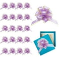thumbnail image 2 of LSLJS 20 Pcs Christmas Pull Bows with Ribbon, Solid Color Gift Wraping Bow Valentine Easy Assembled Flower Basket Bows Party Birthday Christmas Gifts Wrap Accessory for Present Florist Bouquet, 2 of 3