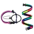 thumbnail image 1 of Mango de Paracord, Correa para Botella de Agua, Cuerda de Tapa de Paracord, Azul Marino/Rosa, 1 of 6