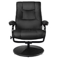 thumbnail image 2 of Finihen Swivel Recliner Chair, Swivel Lounge Chair Recliner with Ottoman, for Living Room, Bedroom, Black, 2 of 9
