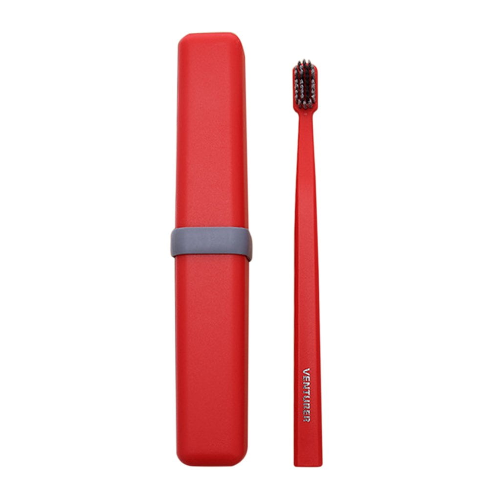 Travel Toothbrush Adult Bamboo Charcoal Oral Care Antibacterial