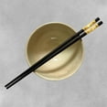 thumbnail image 2 of THY COLLECTIBLES 10 Pairs Fiberglass Non-Slip Reusable Chopsticks Dishwasher Safe, Perfect for Chinese, Korean & Japanese Meals - 9.5 inch Black and Gold, 2 of 4