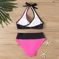 thumbnail image 4 of Enjoytime Womens Swimsuits Cute Halter 2 Piece Bikini Sets for Women Modest Plus Size Bathing Suit Summer Athletic Swimwear, 4 of 5