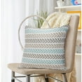 thumbnail image 7 of LR Home Altair Cotton Pillow Set of 4 in Blue/Gray, 18" x 18", 7 of 7