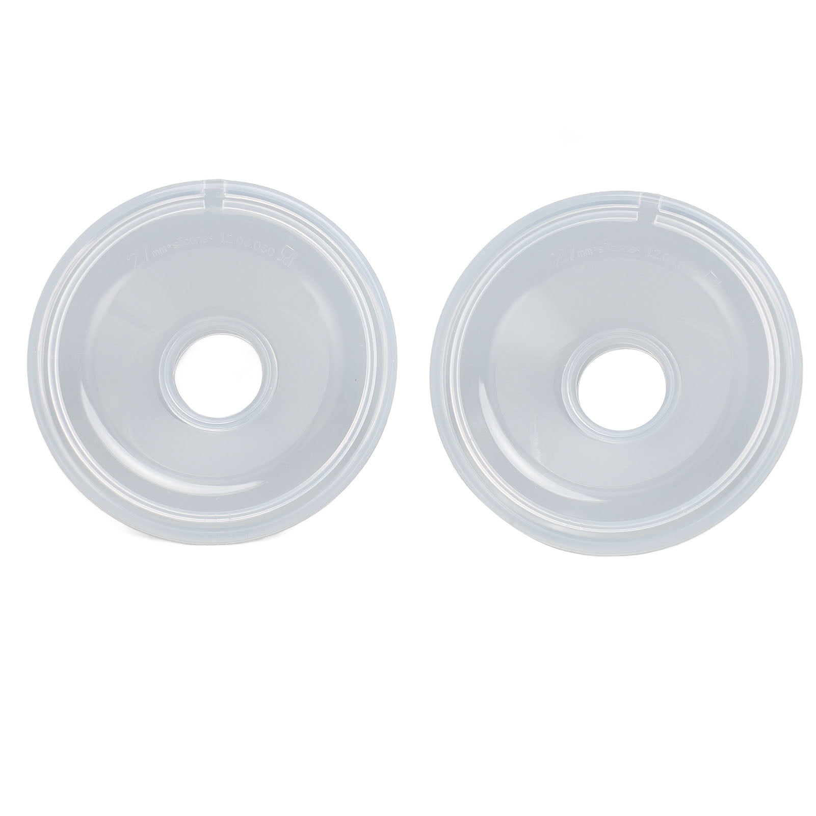 M Buder 2Pcs Wearable Breast Pump Shield Accessory Replacement Liquid Silicone Large Flange for Kmaier 27mm / 1.06 inches, Comfortable BPA-Free Pumping Part for Lactation