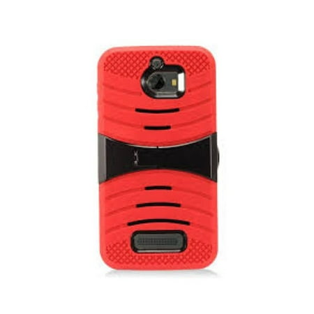 vAccessorize Samsung Galaxy J7 Prime 2017 Kickstand Shockproof Tpu Phone Case Cover - Red