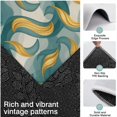 thumbnail image 3 of Teal Gold Marble Pattern Kitchen Rugs Sets Of 3,Kitchen Runner Rugs Non Skid Washable,Decorative Kitchen Floor Mats for Kitchen,Sink,Laundry,17"x30"+ 17"x47" + 17"x59", 3 of 6