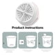 thumbnail image 2 of Mini Lavadora Turbo Washer Mini Turbo Washer Limpieza Cíclica Mini para Ropa Íntima Calcetines Toallas Likrtyny Para estrenar, 2 of 9