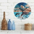 thumbnail image 3 of Dreamtimes Wall Clock Cute Dolphins 10 Inch Silent Non Ticking Quality Quartz Battery Operated Digital Round Easy to Read for Home Office Kitchen Decorative, 3 of 7