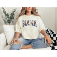 thumbnail image 2 of Comfort Colors Mama Shirt Floral Patriotic Tee Women Mom Life Graphic T-Shirt Gift, 2 of 6