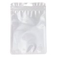 thumbnail image 1 of 100Pcs Bags Pouches Packaging Macaron Jewelry Sealing Reusable Zipper Packing Storage Earring Bracelet Fashionable White, 1 of 8