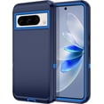 thumbnail image 1 of KOMI pour Google Pixel 8 Pro Étui Antichoc Robuste Protection Intégrale Résistant aux Égratignures Robuste Anti-Poussière/anti-Chute Étui à 3 Couches pour Google Pixel 8 Pro 6,7 Pouces, Bleu Marine, 1 of 5