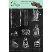 cybrtrayd life of the party c121 nativity scene chocolate candy mold in sealed protective poly bag imprinted with copyrighted cybrtrayd molding instructions