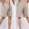 thumbnail image 3 of Yievot Mens Swim Trunks Drawstring Elastic Waist Bermuda Shorts Breathable Gym Workout Athletic Shorts with Pockets, 3 of 8