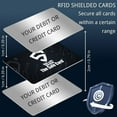 thumbnail image 4 of RFID Blocking Card, Ultra Thin Black Credit Card Protector & Bankcards Protector, NFC Contactless Bank Debit Credit Card Protector ID ATM Guard Card Blocker for Men & Women, Black, 4 of 7