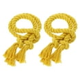 thumbnail image 1 of 2Pcs Sujetadores de cortina de cuerda, 30" Sujetador de cortina de borlas de poliéster, Amarillo, 1 of 7