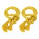 thumbnail image 1 of 2Pcs Sujetadores de cortina de cuerda, 30" Sujetador de cortina de borlas de poliéster, Amarillo, 1 of 7