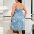 thumbnail image 5 of Censtreet Plus Size Women's Sleeveless Nightgown Long Nightgowns for Women Full Slip Soft Nightshirt Strap Sleepwear Lounge Dresses XL-5XL, 5 of 5