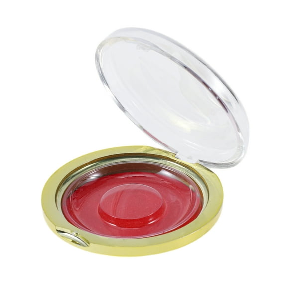 Unique Bargains 1 Set Durable Round Eyelash Storage Case Red Acrylic