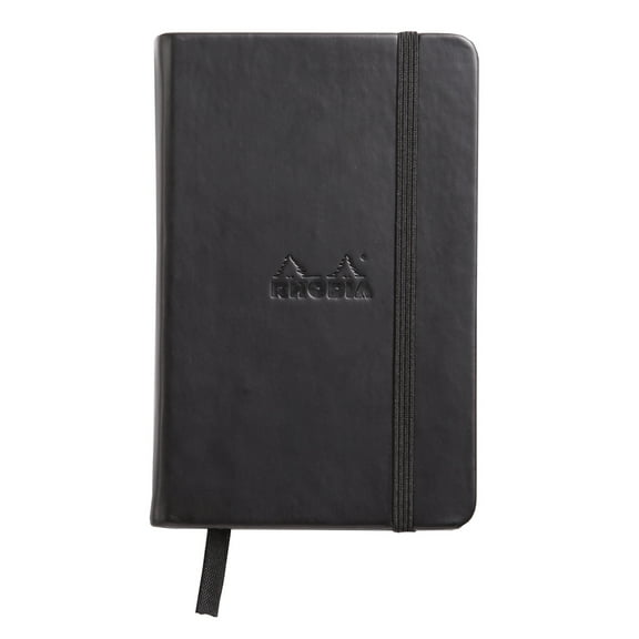 Rhodia Webnotebook, Dots, 3.5" x 5.5", Black