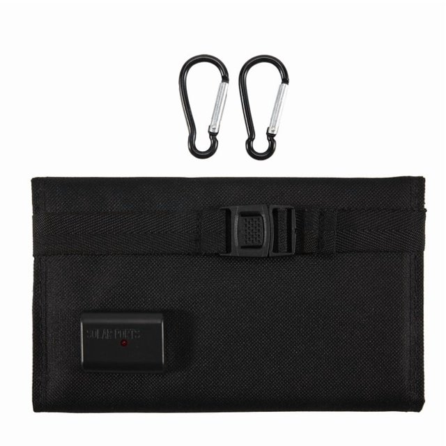 CéLula Solar Panel Plegable con Cargador de Salida USB para Tableta TeléFono Celular Dispositivos Acampar Banco EnergíA B