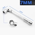 thumbnail image 1 of MYG Double-head Casing Pipe Socket Wrench L-shaped Perforated Elbow 7-Shaped Hex, 1 of 6