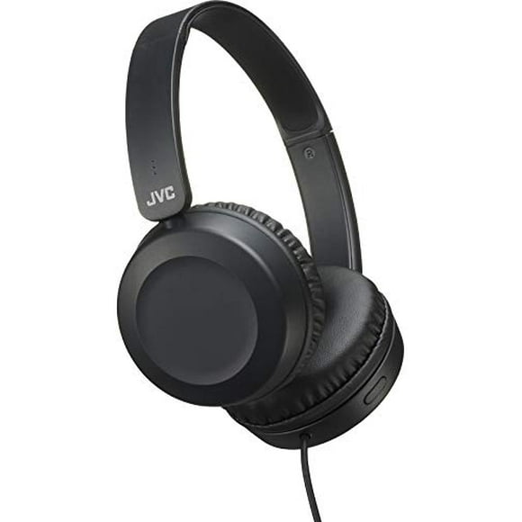 Auriculares JVC HAS31MB ligeros on-ear Con sonido poderoso y micrófono integrado para smartphones Negro
