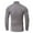 Gray, variant on Fall/winter Skinny Warm Shirt Mock Neck Slim Tops High Neck Bottoming Shirt Men's Large Size Solid Color Long Sleeves Shirt