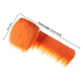 thumbnail image 2 of Minkissy 4Pcs Orange Plush Strips Furry Fabric For Crafts Assorted Colors Homeowners Use, 2 of 6