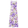 thumbnail image 6 of Ovticza Sundresses for Women Hawaiian Dresses 2023 Boho Floral Maxi Dresses Petite Cotton Linen Tank Long Flowy Dresses Flowy Sleeveless Sun Dresses for Plus Size Women with Pockets Purple 5XL, 6 of 7