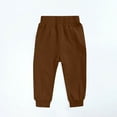 thumbnail image 4 of CYRBOKO Boys Sweatpants, Drawstring Stretchy Elastic Waist Casual Jogger Pants Brown Size 10-11 T, 4 of 6