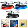 thumbnail image 4 of KERISTE Automatic Solar Power Rotating Airplane Helicopter Car Perfume Auto Alloy black, 4 of 5