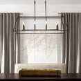 thumbnail image 3 of 654-8-86-Quorum Lighting-Gabriel - 8 Light Linear Pendant in Quorum Home Collection style - 17.25 inches wide by 13.75 inches high-Oiled Bronze Finish, 3 of 3