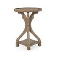 GDF Studio Ihana French Country Wooden Accent Table with Round Top ...