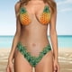 thumbnail image 4 of Traje de baño divertido en 3D para mujer, ropa de playa, pecho peludo, piña, estampado de unicornio, rosa XL, 4 of 4