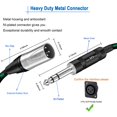 thumbnail image 2 of Cable XLR macho a 1/4, 90 cm, paquete de 2 unidades, Augioth para altavoz eléctrico, 2 of 6