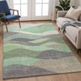 thumbnail image 6 of Addison Rugs Mayfield Premium Machine Washable Transitional Stripes Sage Rectangle Rug, 10' x 14', 6 of 6