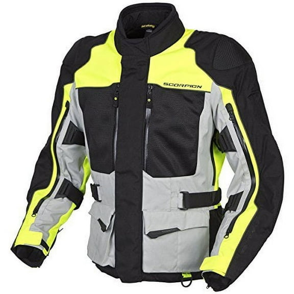 Scorpion Yosemite Mens Textile Motorcycle Jacket Hi-Viz Yellow/Black/Gray MD