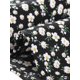 thumbnail image 5 of INSPIRE CHIC Blusa suelta de manga corta con cuello en V y lazo impresa para mujer en negro S, 5 of 6