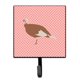 thumbnail image 1 of ""Caroline'S Treasures Jersey Buff Pavo Gallina Rosa Check Gancho De Pared Pequeño Multicolor"", 1 of 1