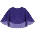 thumbnail image 4 of Manyakai Women's Chiffon Short Sleeve Open Front Bolero Shrugs Cardigan Shawl Evening Wedding Cape Purple One Size, 4 of 6