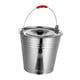 thumbnail image 2 of Cubo de hielo de acero inoxidable con tapa, cubo portátil para bebidas, ligero 36 cm 20 litros, 2 of 9