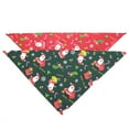thumbnail image 4 of Pet Bandana Santa Pattern Triangle Scarf Dog Bandana Cat Bandana for Christmas, 4 of 6
