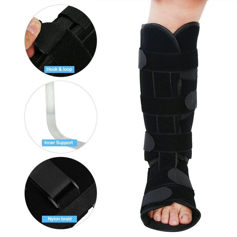 FAGINEY Foot and Ankle Stabilizer Shin Splint Adjustable Calf Support Strap  Ankle Stabilizer Medical Leg Support Brace 
