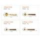 thumbnail image 4 of Juego Cucharas Medidoras Cucharadita Herramientas para Hornear Con Barra Dorada Apilable, 4 of 6