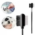 thumbnail image 3 of Pet Eye Comb Double Sided Tear Stain Remover Brush for Dogs and Cats Gentle Grooming Tool, 3 of 9