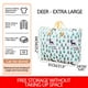 thumbnail image 1 of Xihbxyly Bolsa de Almacenamiento de Gran Capacidad, Plegable, de Tela, Transpirable y Resistente a Las Polillas, Fácil de Transportar, Ideal para Colchas, Mantas, Ropa y Organización Del Hogar, Ahorr, 1 of 2